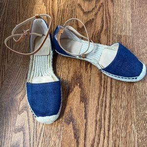 Lafayette 148 New York Belia Denim D’Orsay Espadrilles